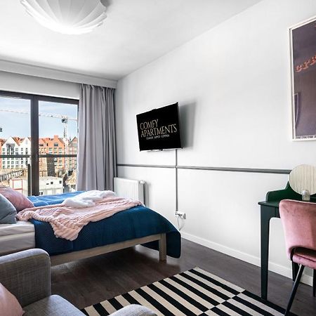 גדנסק Waterlane W Oknami Na Rzeke - Marina View - Comfy Apartments מראה חיצוני תמונה
