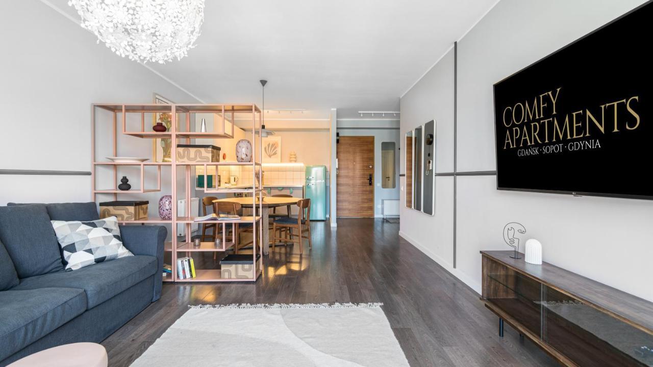 גדנסק Waterlane W Oknami Na Rzeke - Marina View - Comfy Apartments מראה חיצוני תמונה