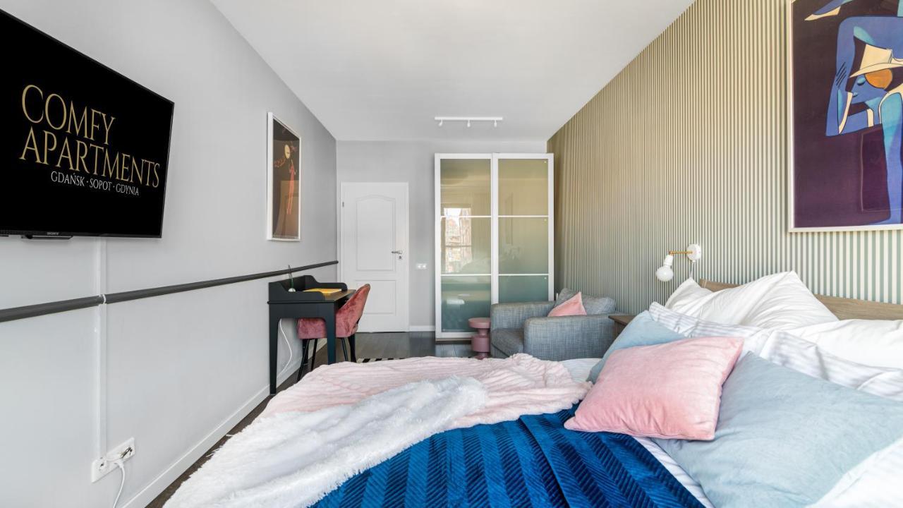 גדנסק Waterlane W Oknami Na Rzeke - Marina View - Comfy Apartments מראה חיצוני תמונה