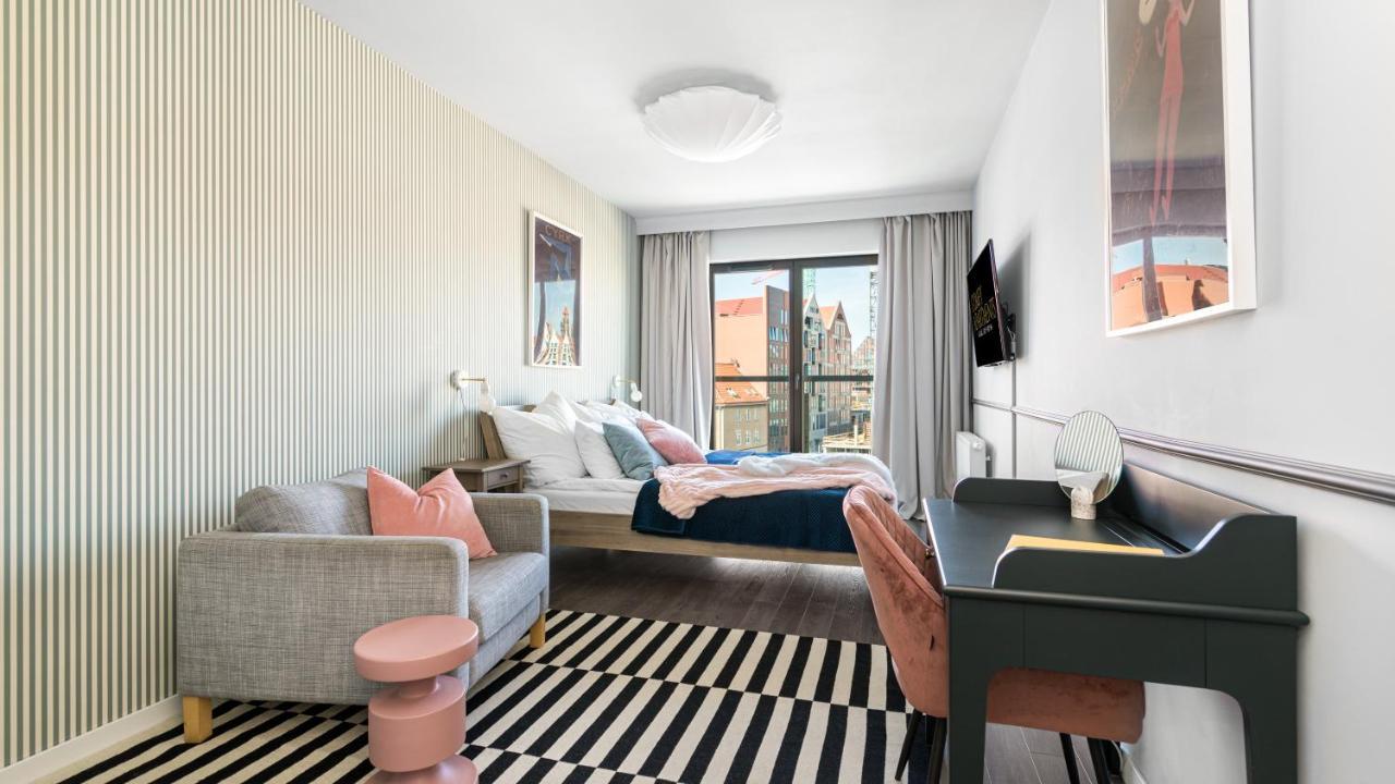 גדנסק Waterlane W Oknami Na Rzeke - Marina View - Comfy Apartments מראה חיצוני תמונה